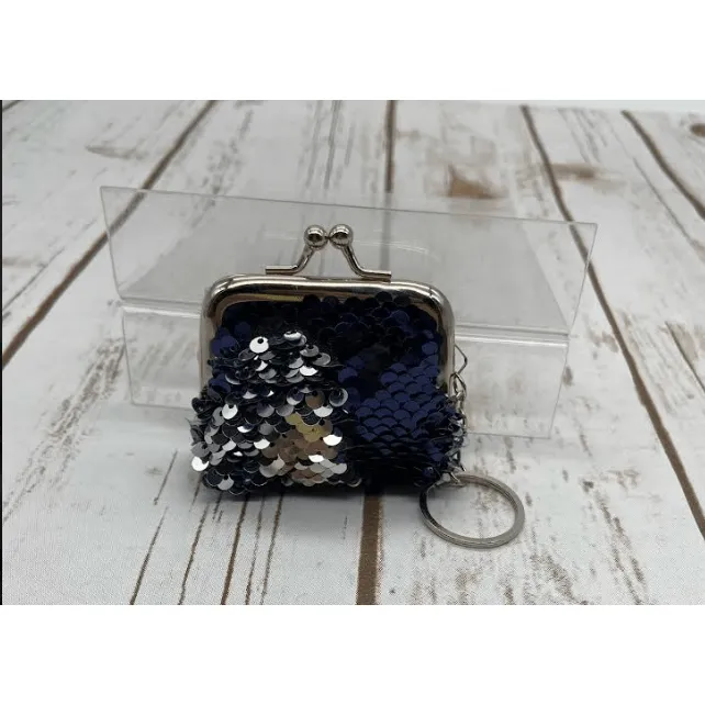 Sequin coin bag keychains