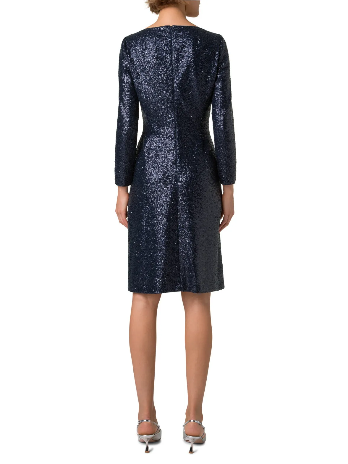 Sequined Sheath Dress in A-Line
