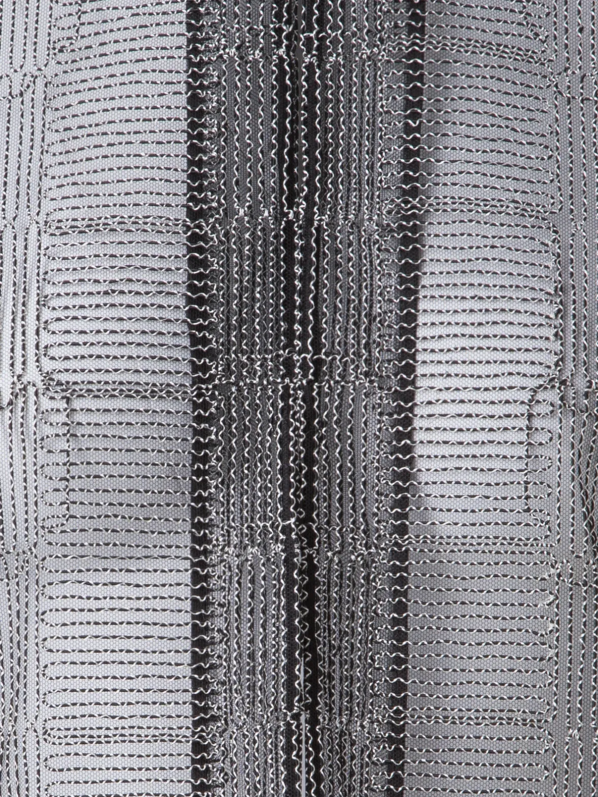 Short Jacket in Square on Tulle Embroidery