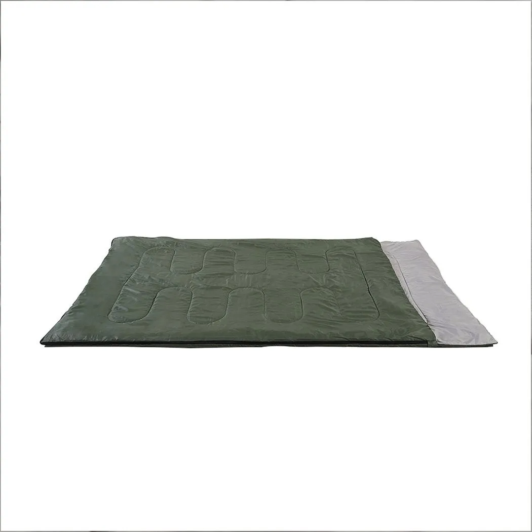 Sleeping Bag Double Bags Outdoor Camping Thermal 0deg-18deg Hiking Tent