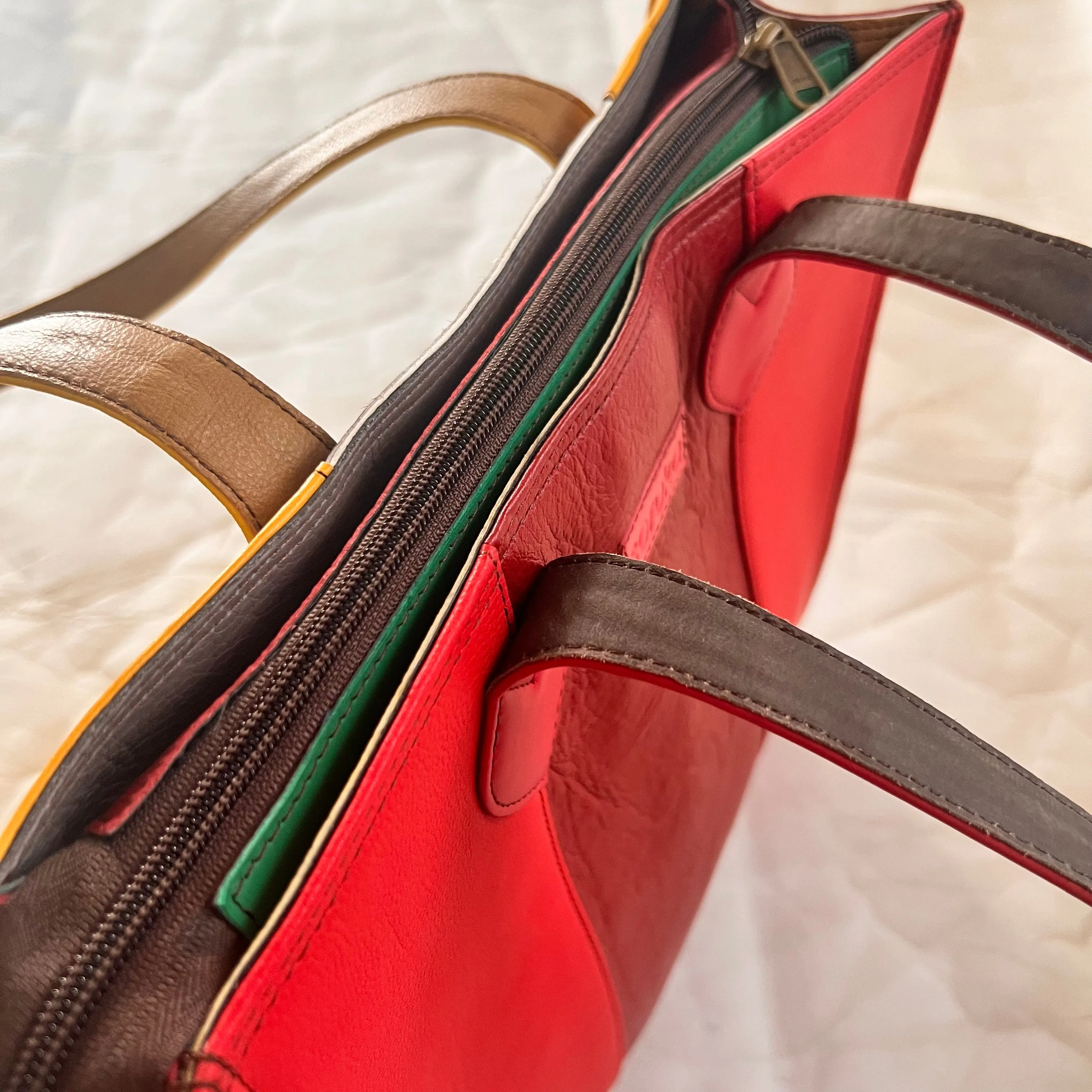 Soruka - Giselle Tote, Honey with Green