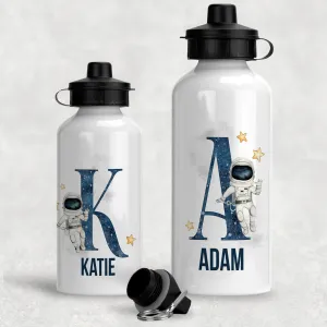 Space Alphabet Personalised Aluminium Water Bottle 400/600ml
