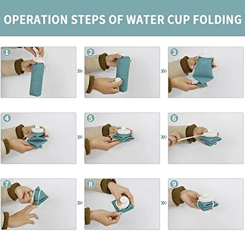 SPECIAL MADE Collapsible Water Bottles Leakproof Valve