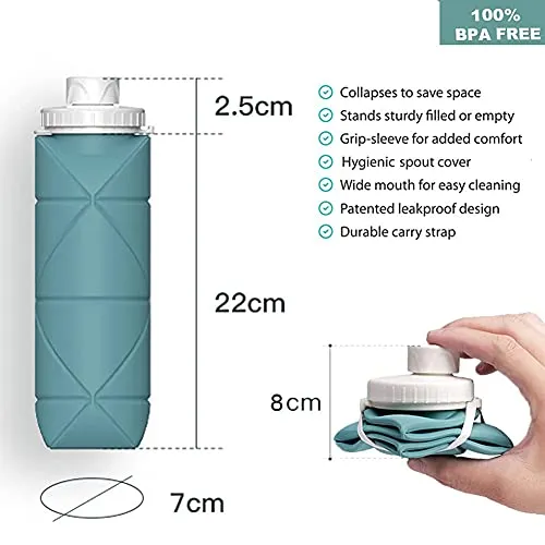 SPECIAL MADE Collapsible Water Bottles Leakproof Valve