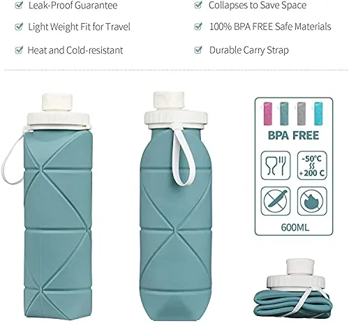 SPECIAL MADE Collapsible Water Bottles Leakproof Valve