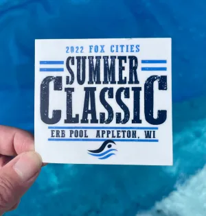 Summer Classic Vinyl Water Bottle sticker