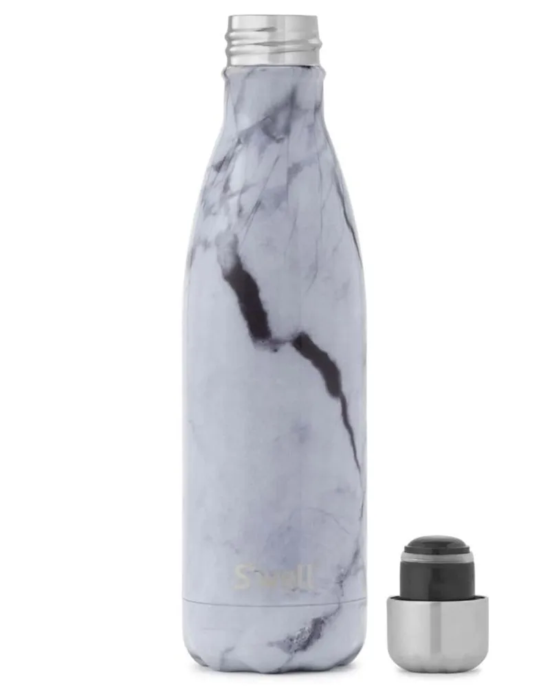 S'well Elements Collection Water Bottle 500 ml - White Marble