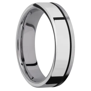 Tantalum with Bead Finish and Sterling Silver Inlay