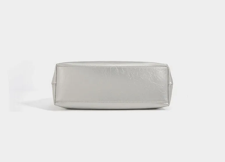 Textured Leather Shoulder Bag
