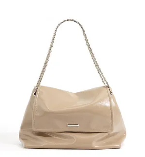 Textured Leather Shoulder Bag