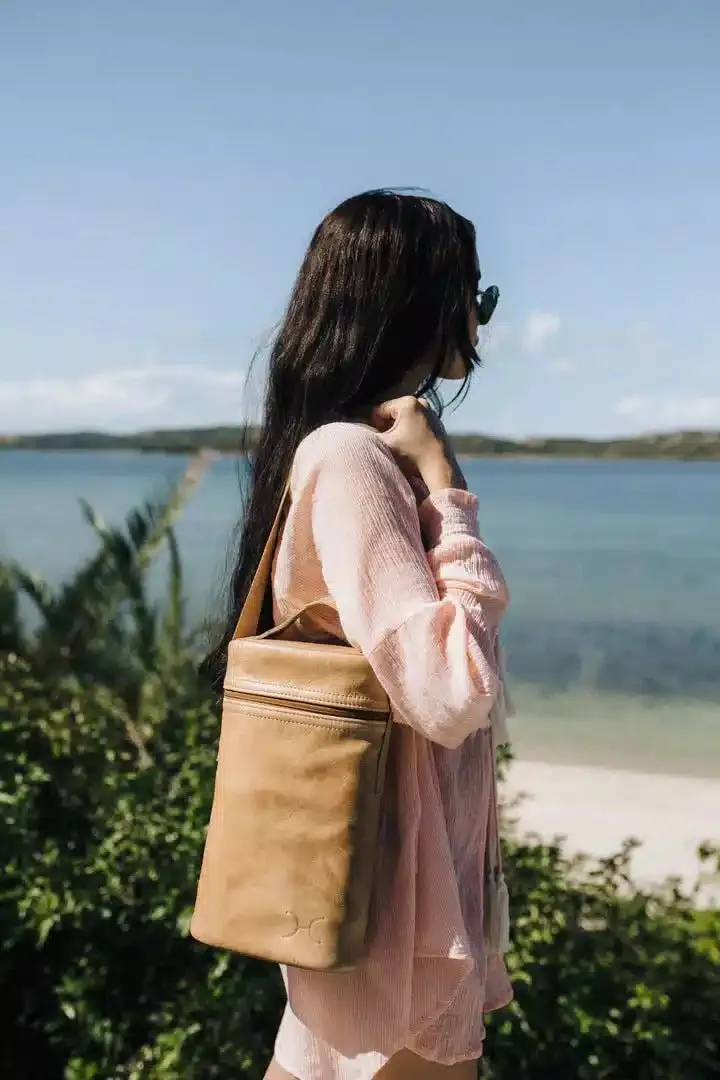 Thandana Leather Wine Cooler Double Carry Bag