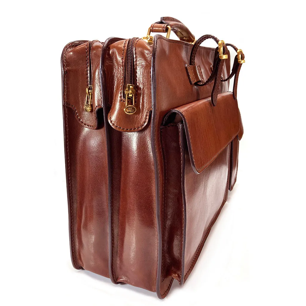 The Bridge Twin Gusset Briefcase - Style: 06436901