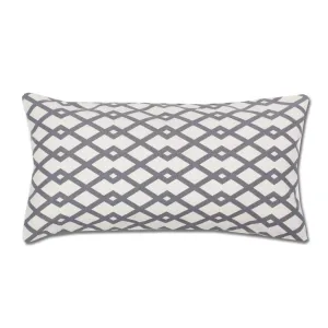 The Grey Geometric Throw Pillow
