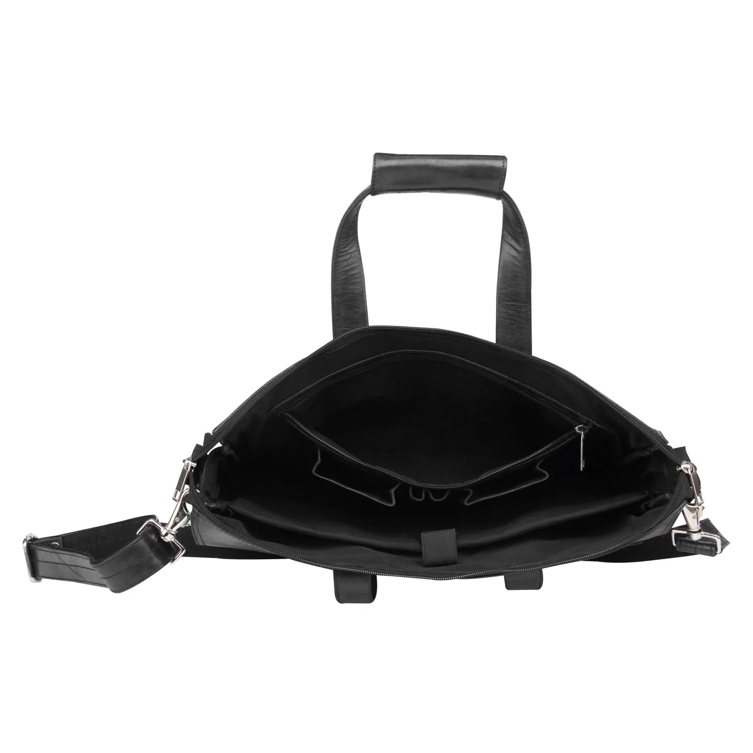 The Retro styled Laptop bag - Black