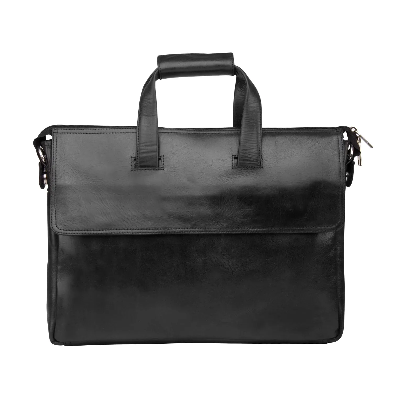 The Retro styled Laptop bag - Black