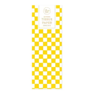 Tissue - Yellow Checker