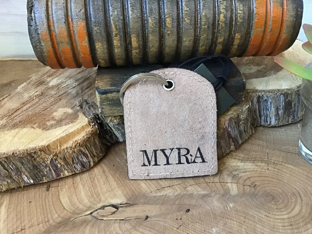 Trailer Rider Tooled Leather Key Chain