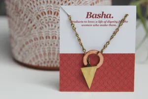 Triangle Lasso Bracelet - Copper & Brass