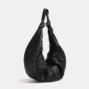 UAKISS  -  NEW Women Leather Pleated Dumpling Hobo Bag burst Solid Color Shoulder Phone Bag Simple Casual Crossbody Shopping Bag For Ladies