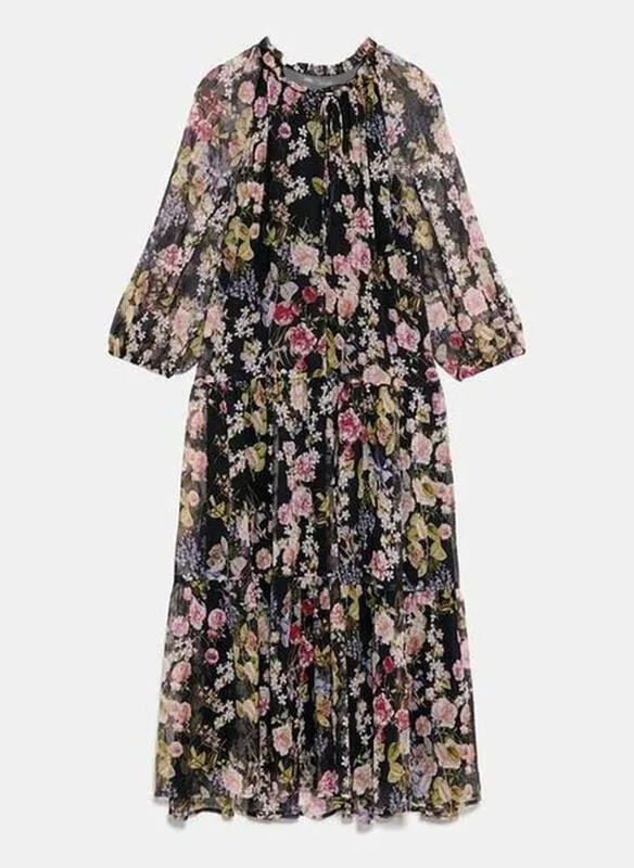 Urban Floral Printed Maxi Dress