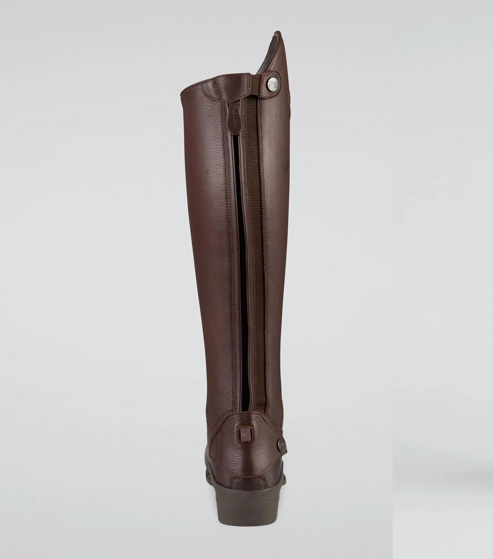 Vallardi Ladies Leather Field Tall Riding Boot Brown (Regular Calf)