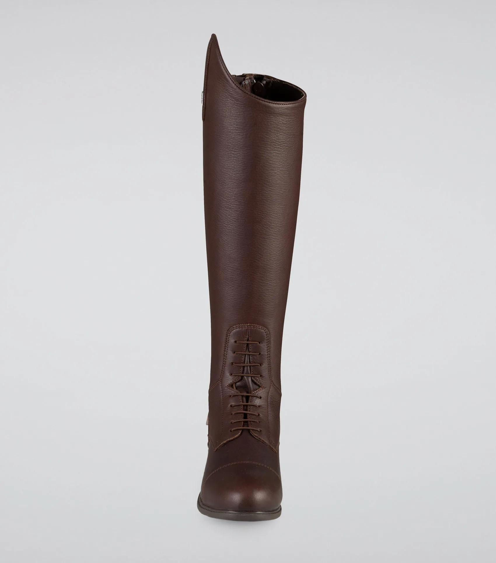 Vallardi Ladies Leather Field Tall Riding Boot Brown (Regular Calf)