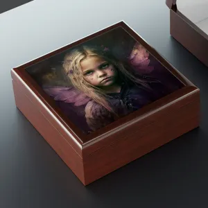 Vintage Fairy - Wood Nymph Wooden Keepsake Jewelry Box