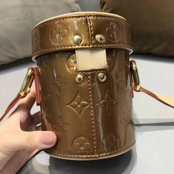 Vintage Monogram Vernis Mini Container Bag Caramel 2019