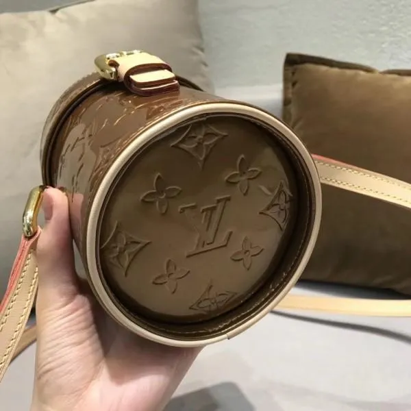 Vintage Monogram Vernis Mini Container Bag Caramel 2019