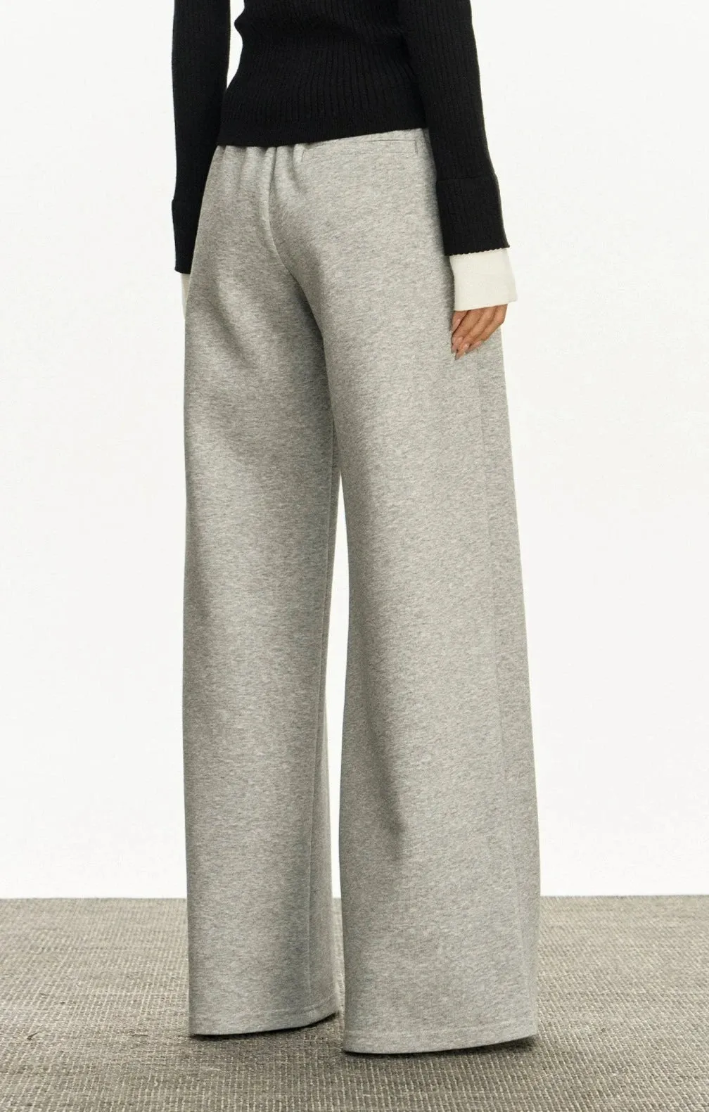 Wide-Leg Semi-Flare Sweatpant Joggers