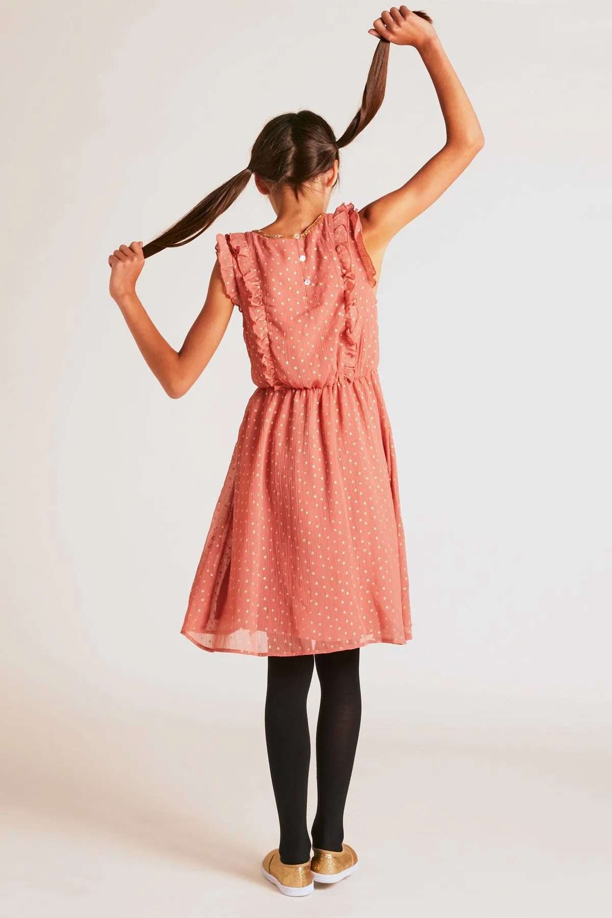 Wild & Gorgeous Danube Girls Dress - Dusty Pink (Size 2/3 left)