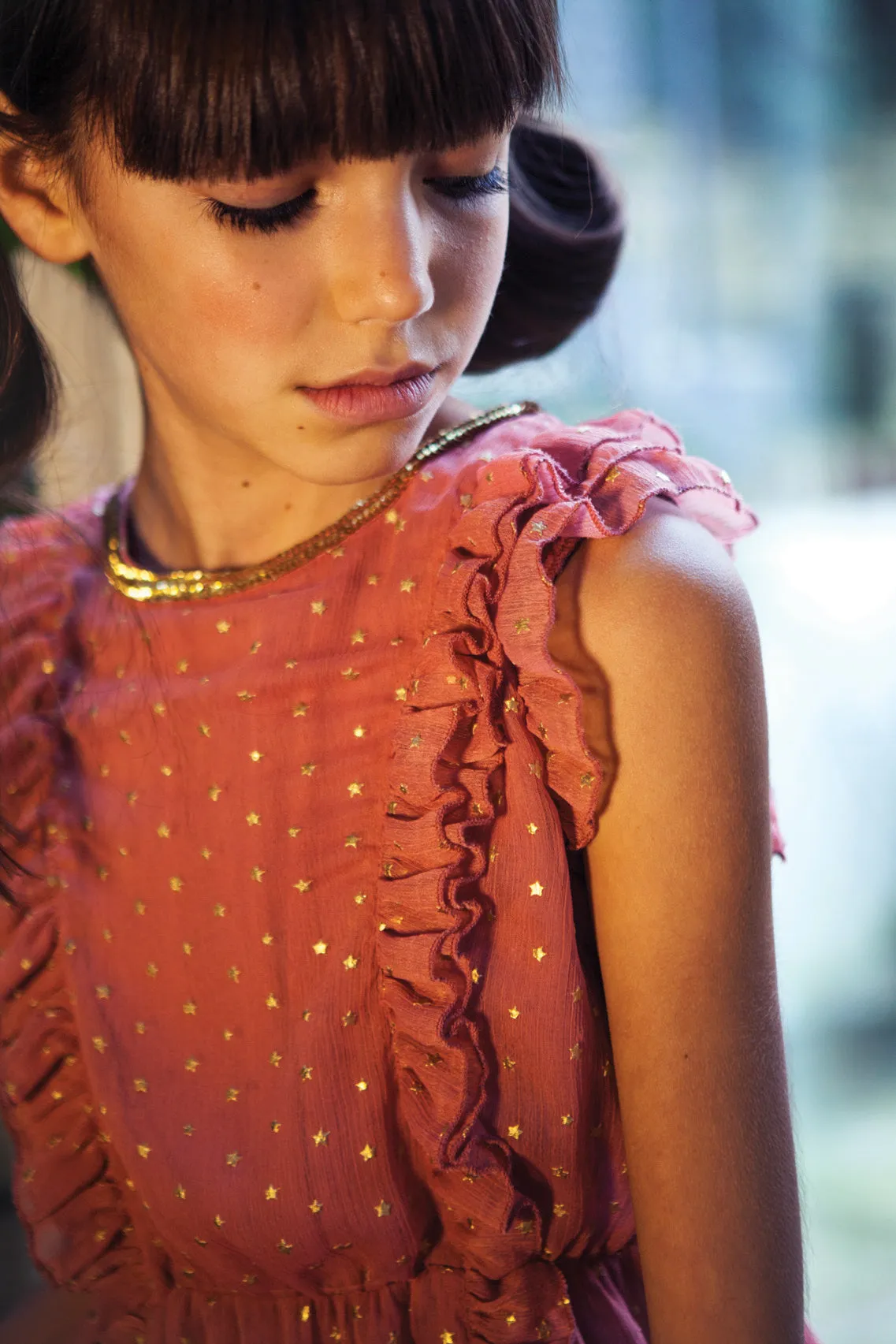Wild & Gorgeous Danube Girls Dress - Dusty Pink (Size 2/3 left)