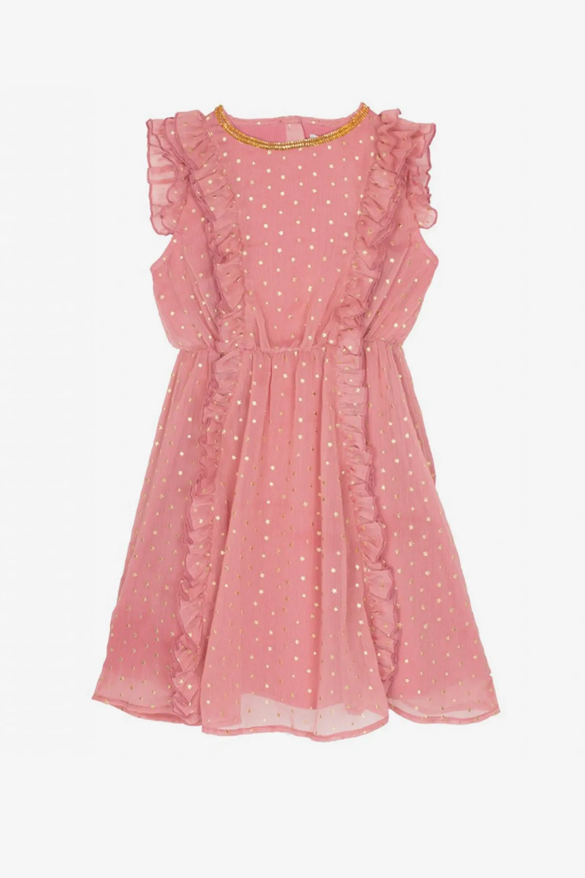 Wild & Gorgeous Danube Girls Dress - Dusty Pink (Size 2/3 left)
