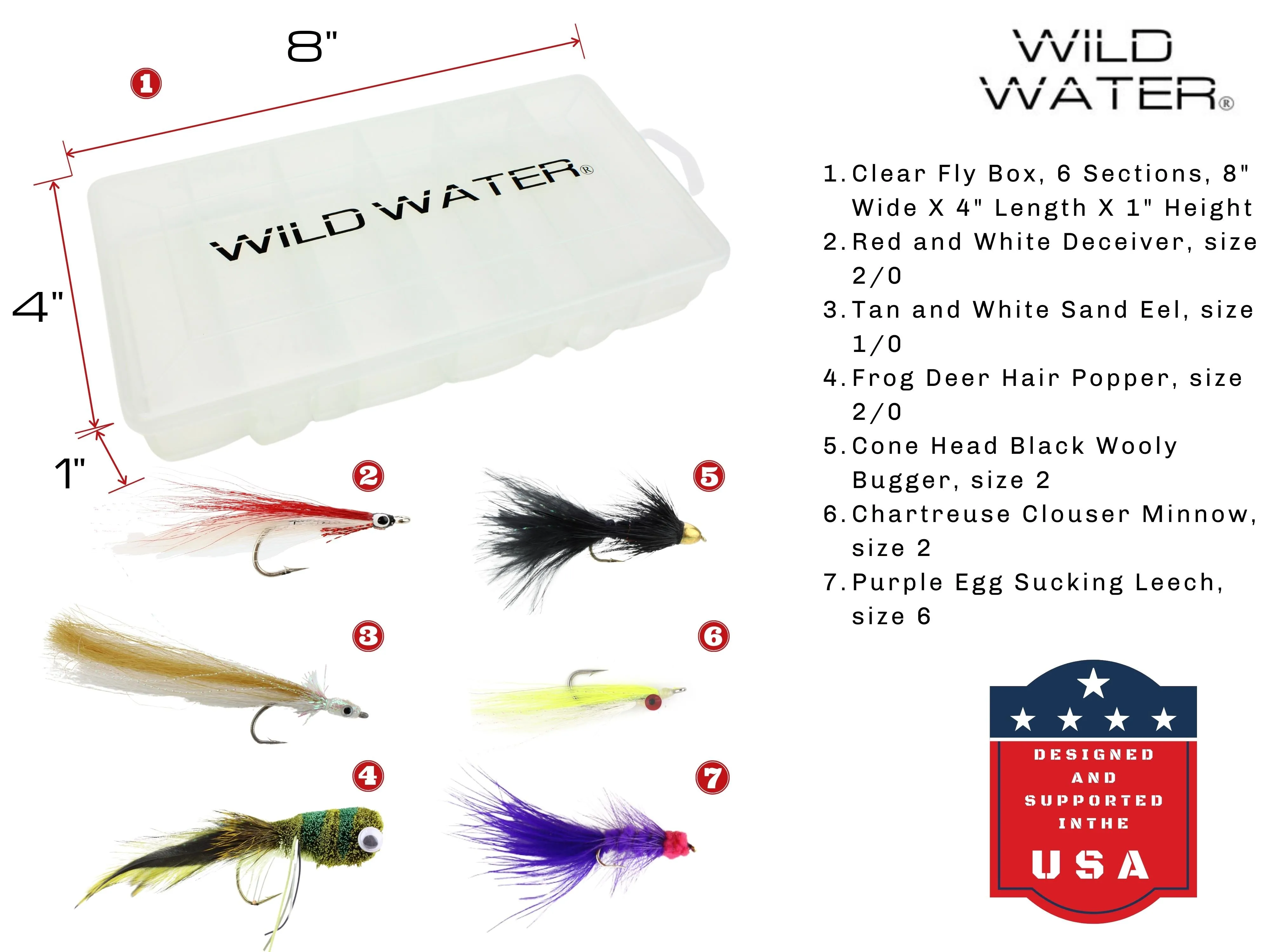 Wild Water Fly Fishing Kit, 9ft 9/10 Weight Rod and Reel Package