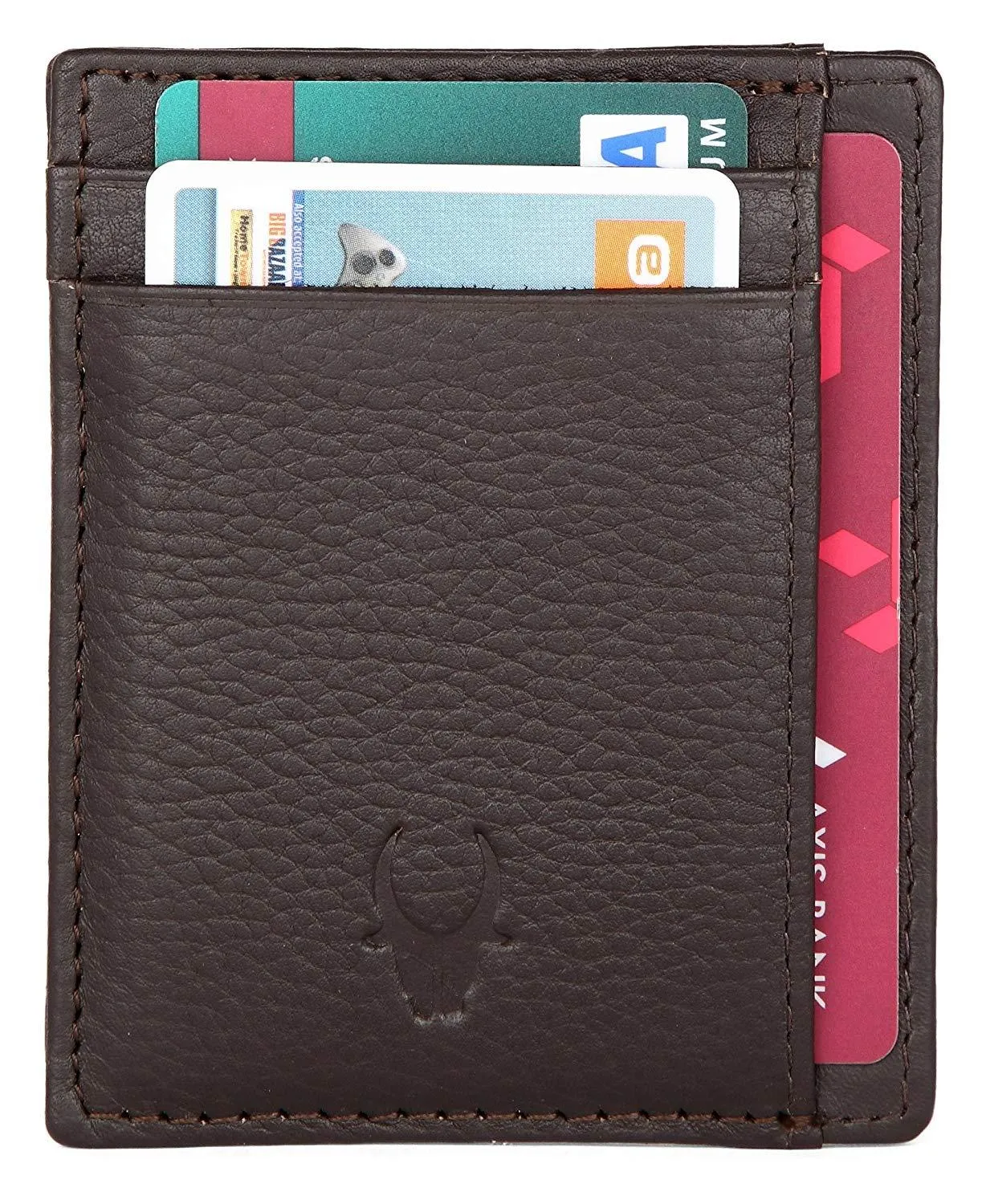 WILDHORN®Genuine Leather Card Case for Mens