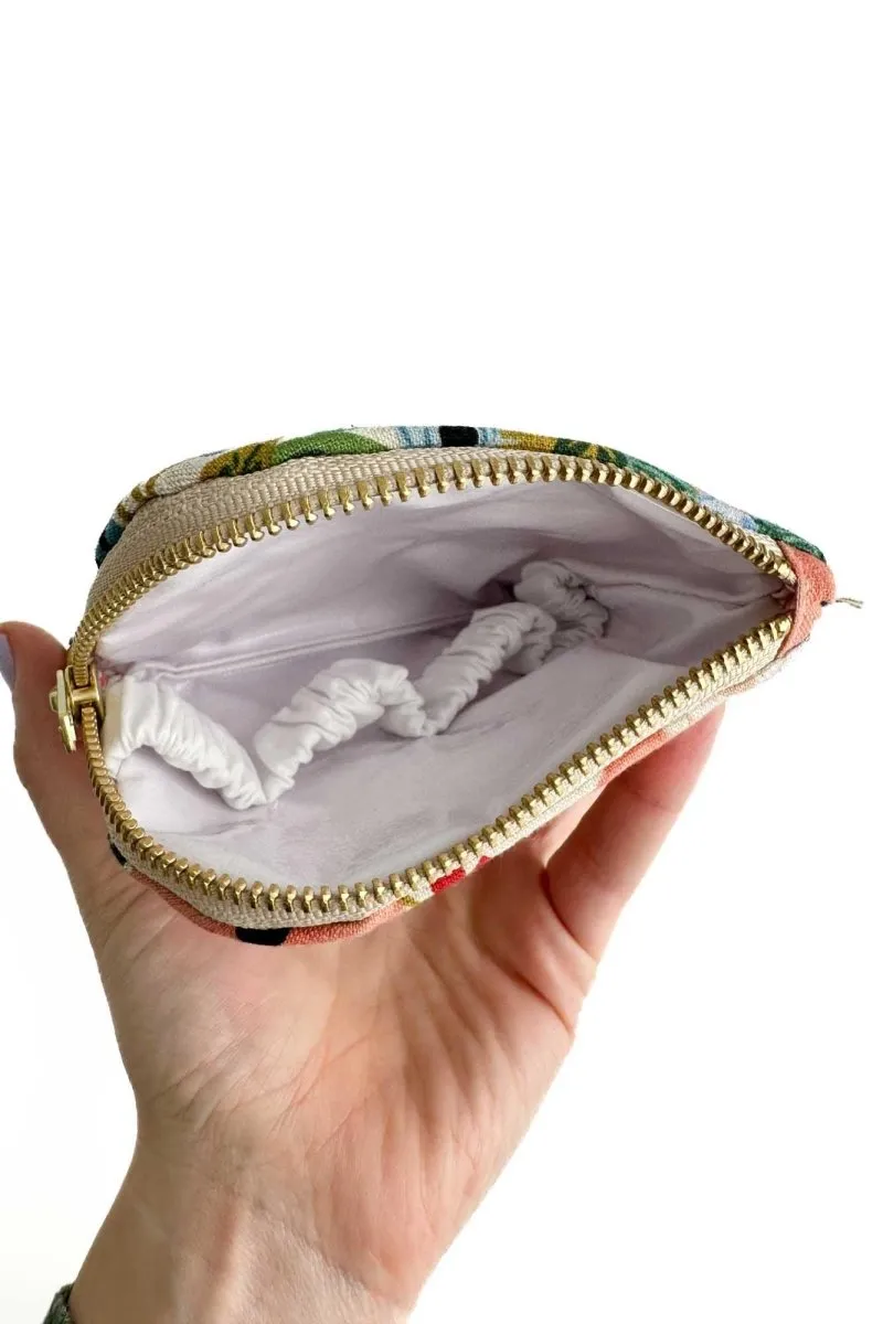Wildwood Blue Canvas Mini Essential Oil Pouch with Compartments