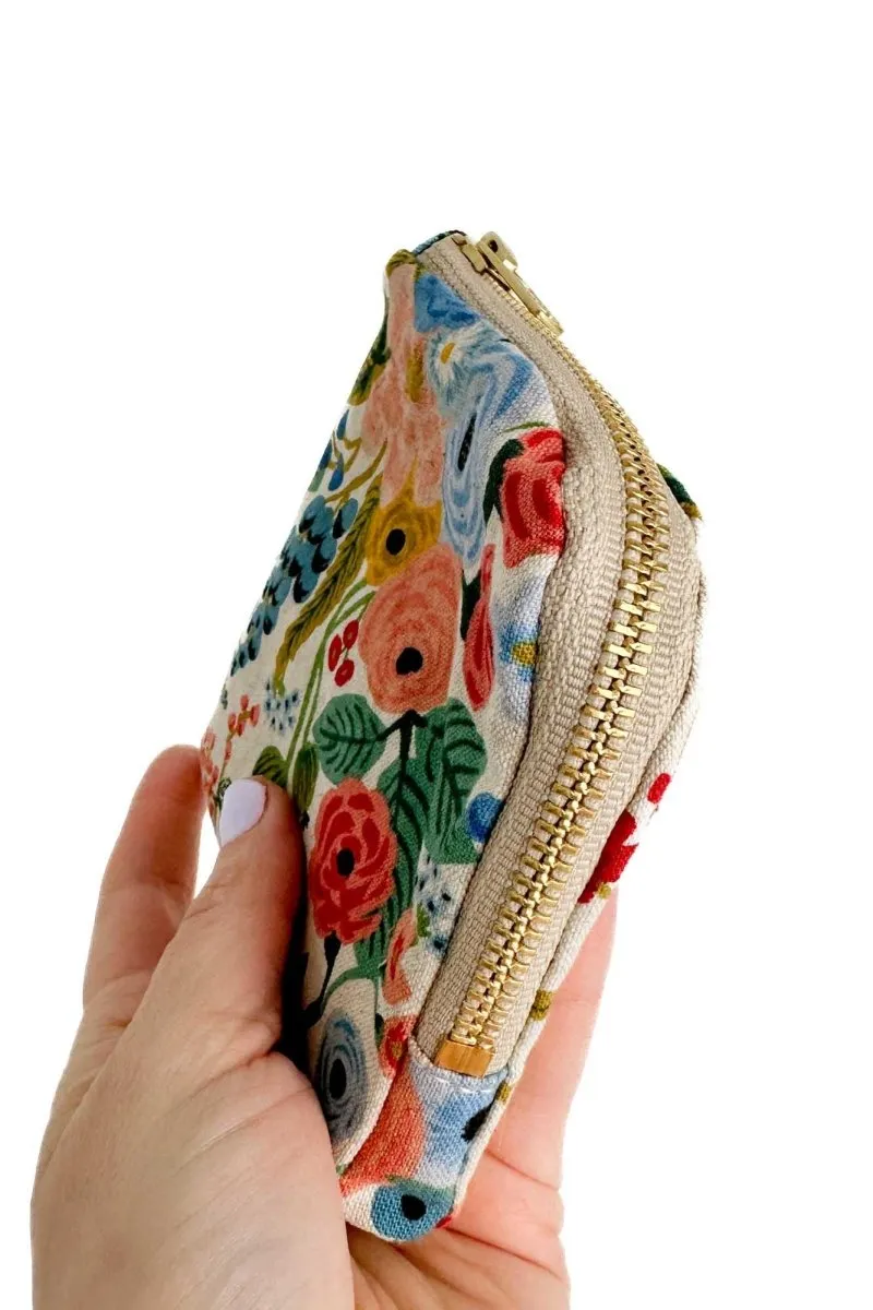 Wildwood Blue Canvas Mini Essential Oil Pouch with Compartments