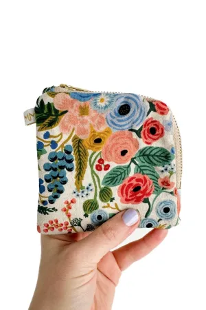 Wildwood Blue Canvas Mini Essential Oil Pouch with Compartments