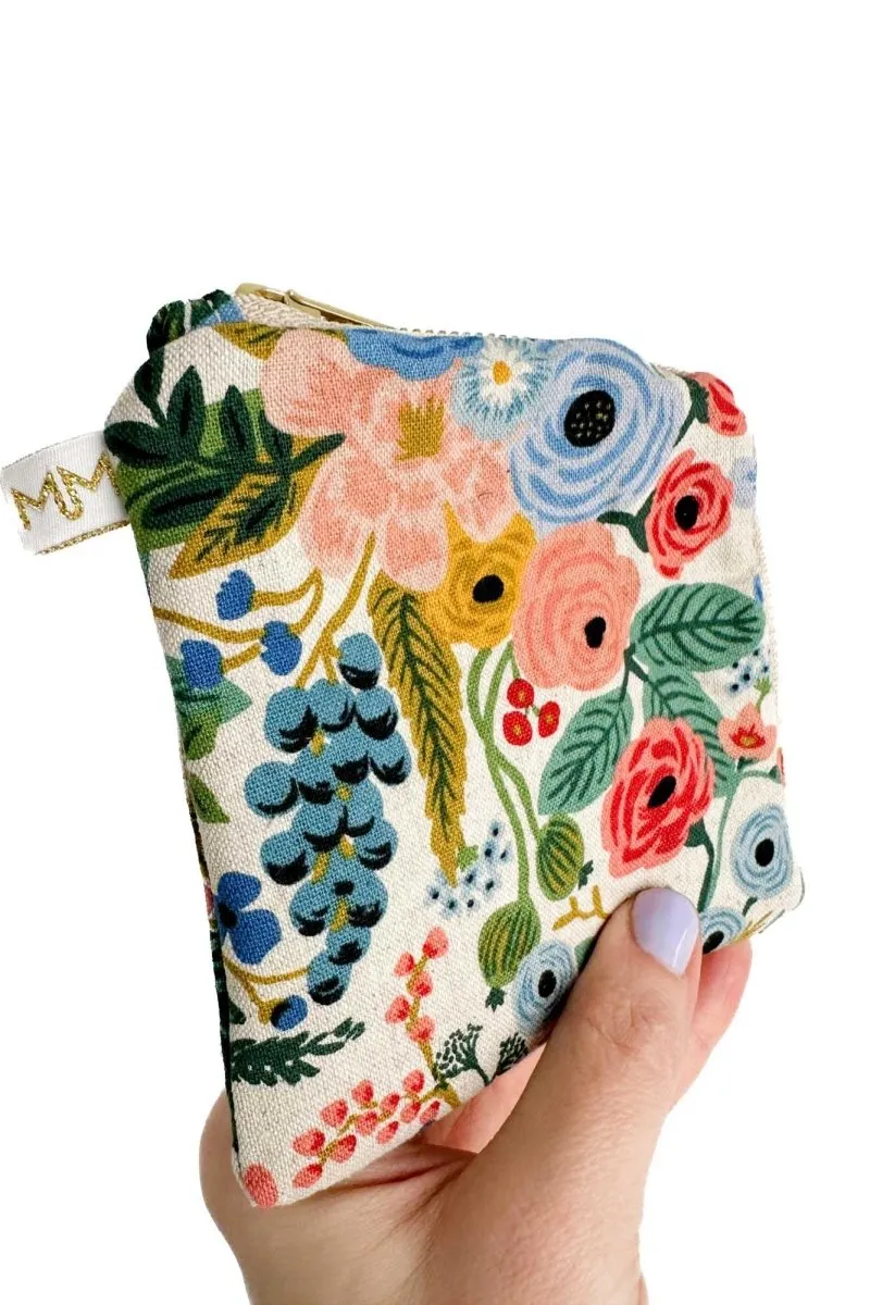 Wildwood Blue Canvas Mini Essential Oil Pouch with Compartments