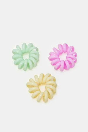Women Assorted Plain Elastic Set (3 Piece)