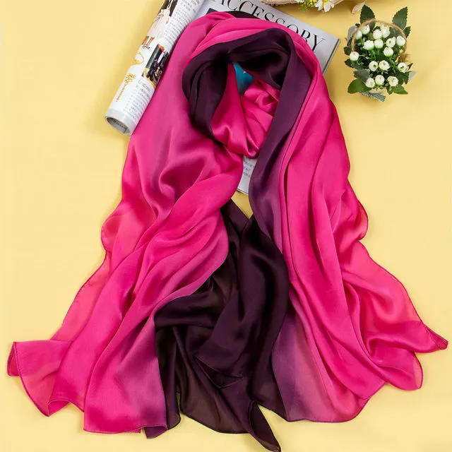 Women's Luxurious Two-tone Scarf