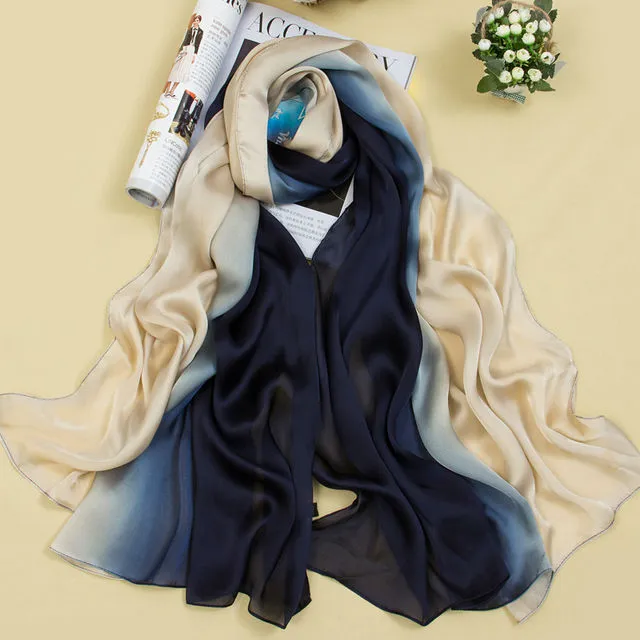 Women's Luxurious Two-tone Scarf