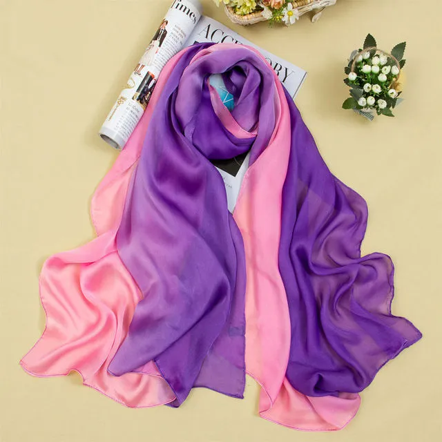 Women's Luxurious Two-tone Scarf