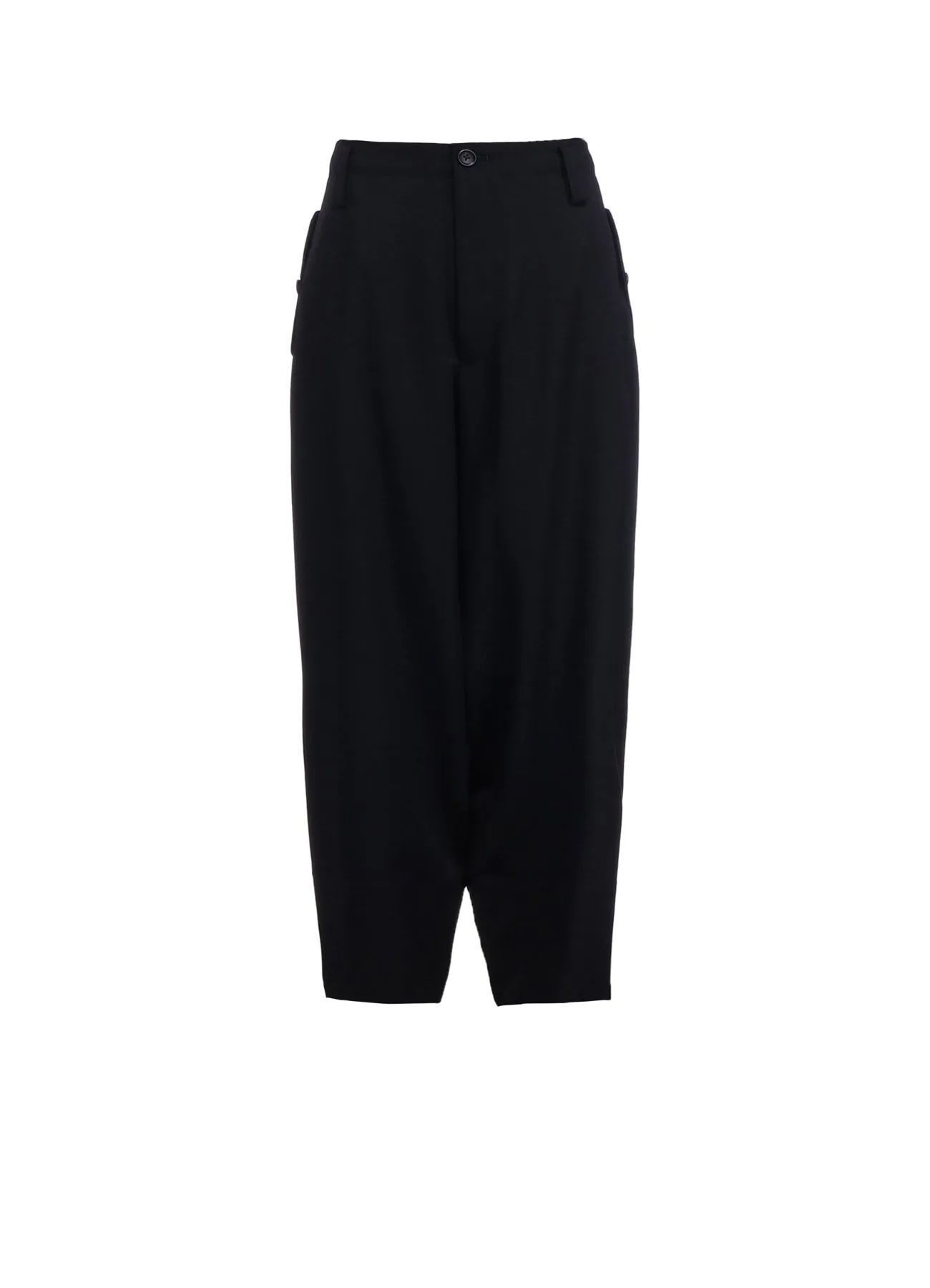 WOOL GABARDINE HEM FACING PANTS