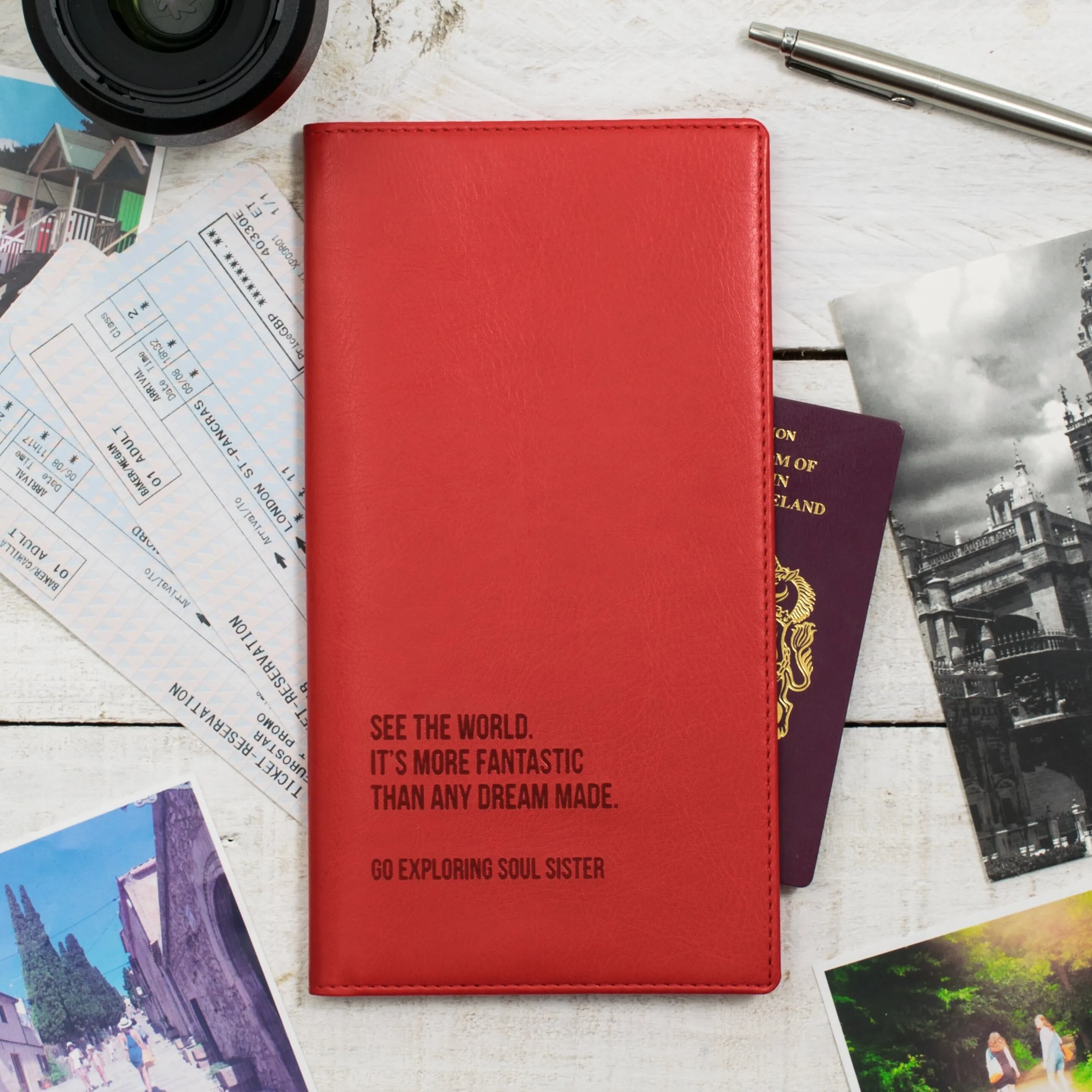 World Destinations Personalised Travel Document Holder