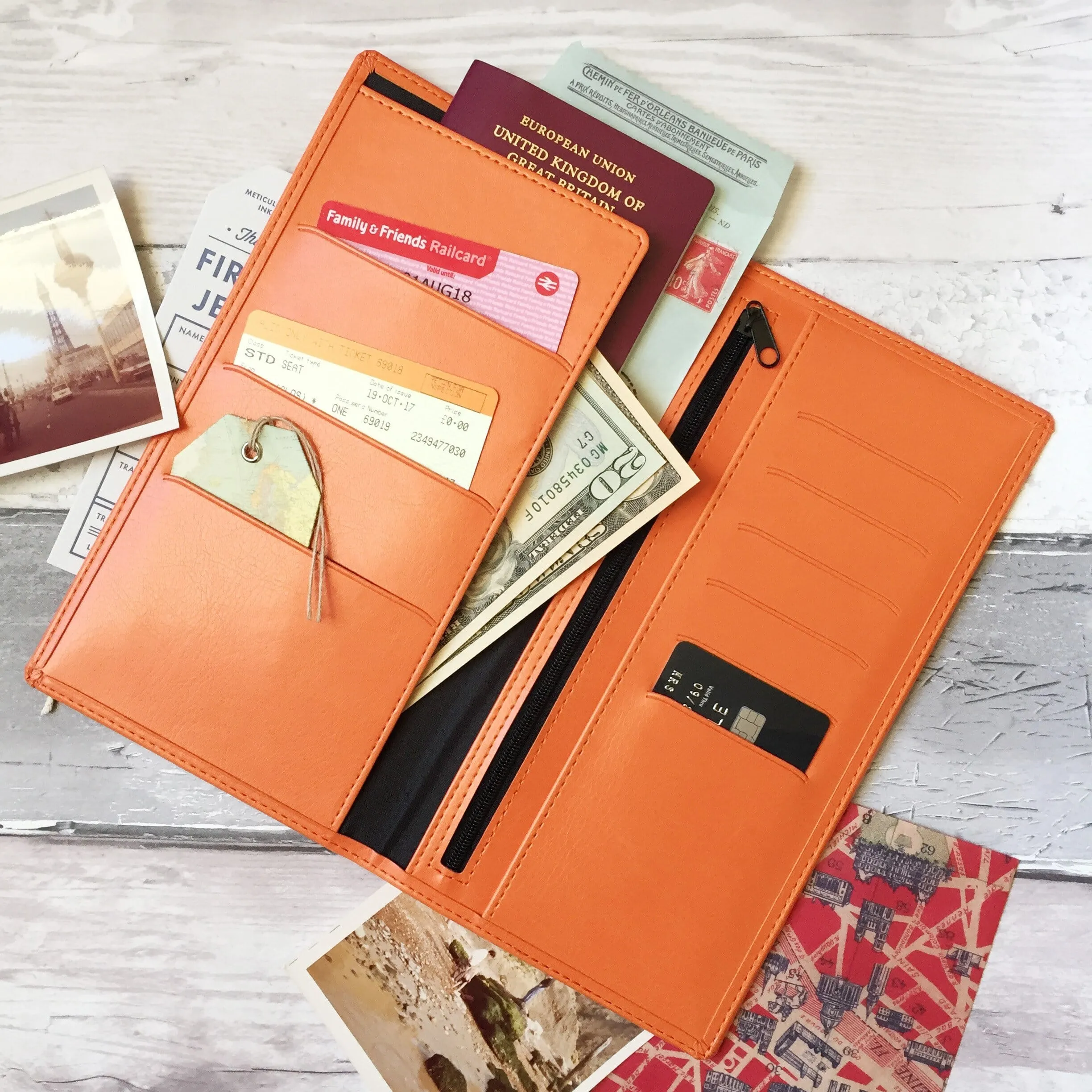 World Destinations Personalised Travel Document Holder