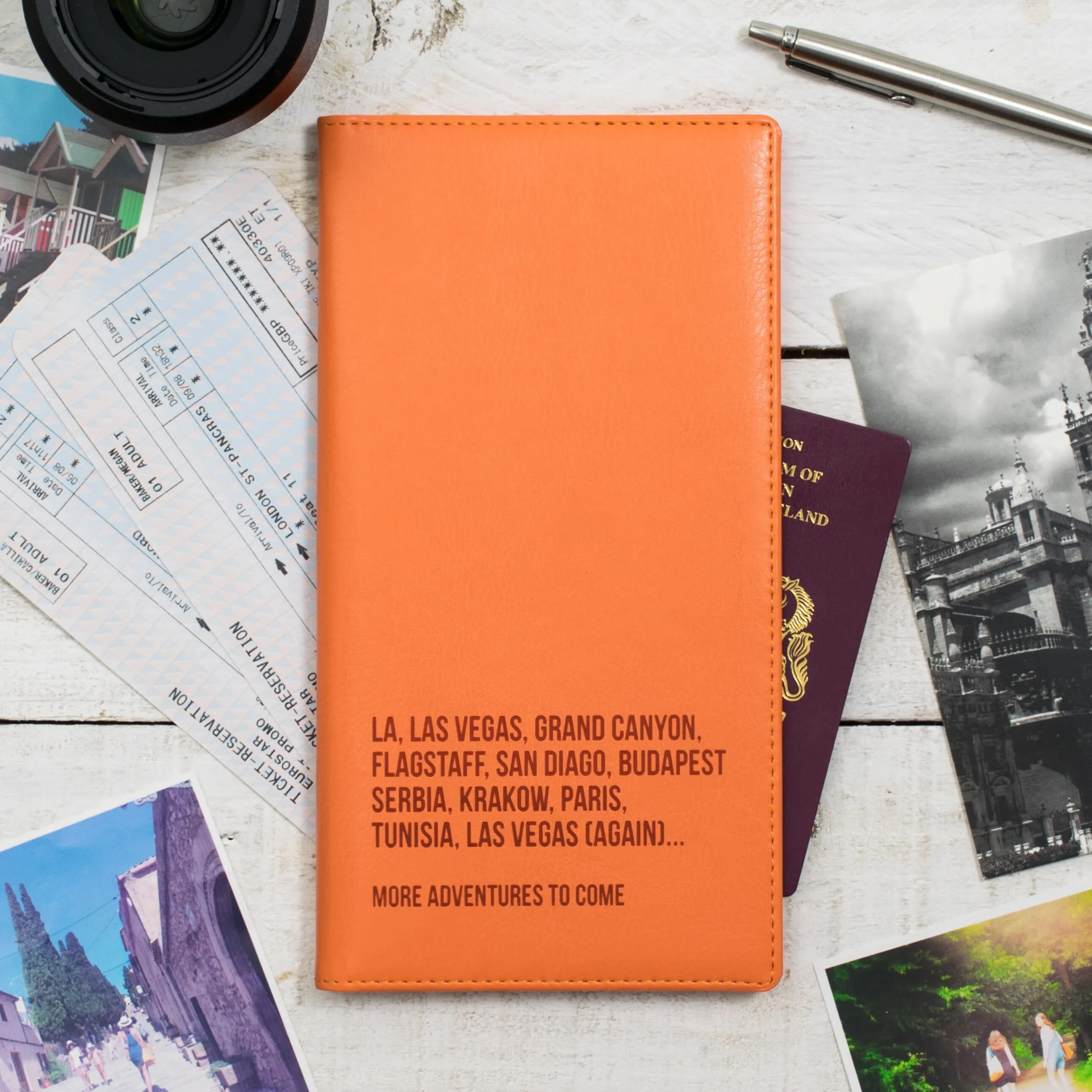 World Destinations Personalised Travel Document Holder