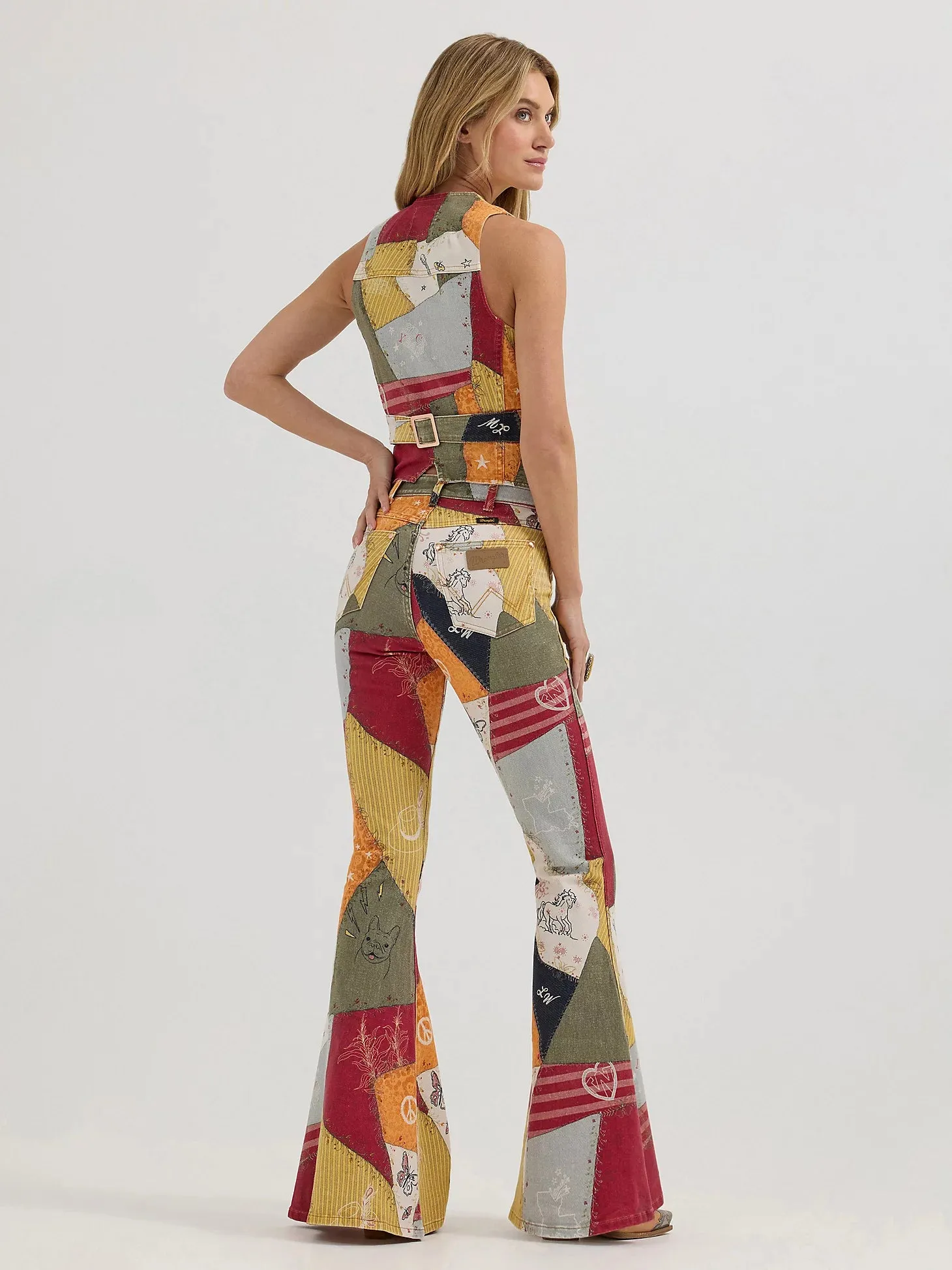 Wrangler® X Lainey Wilson Patchwork Flare Jean
