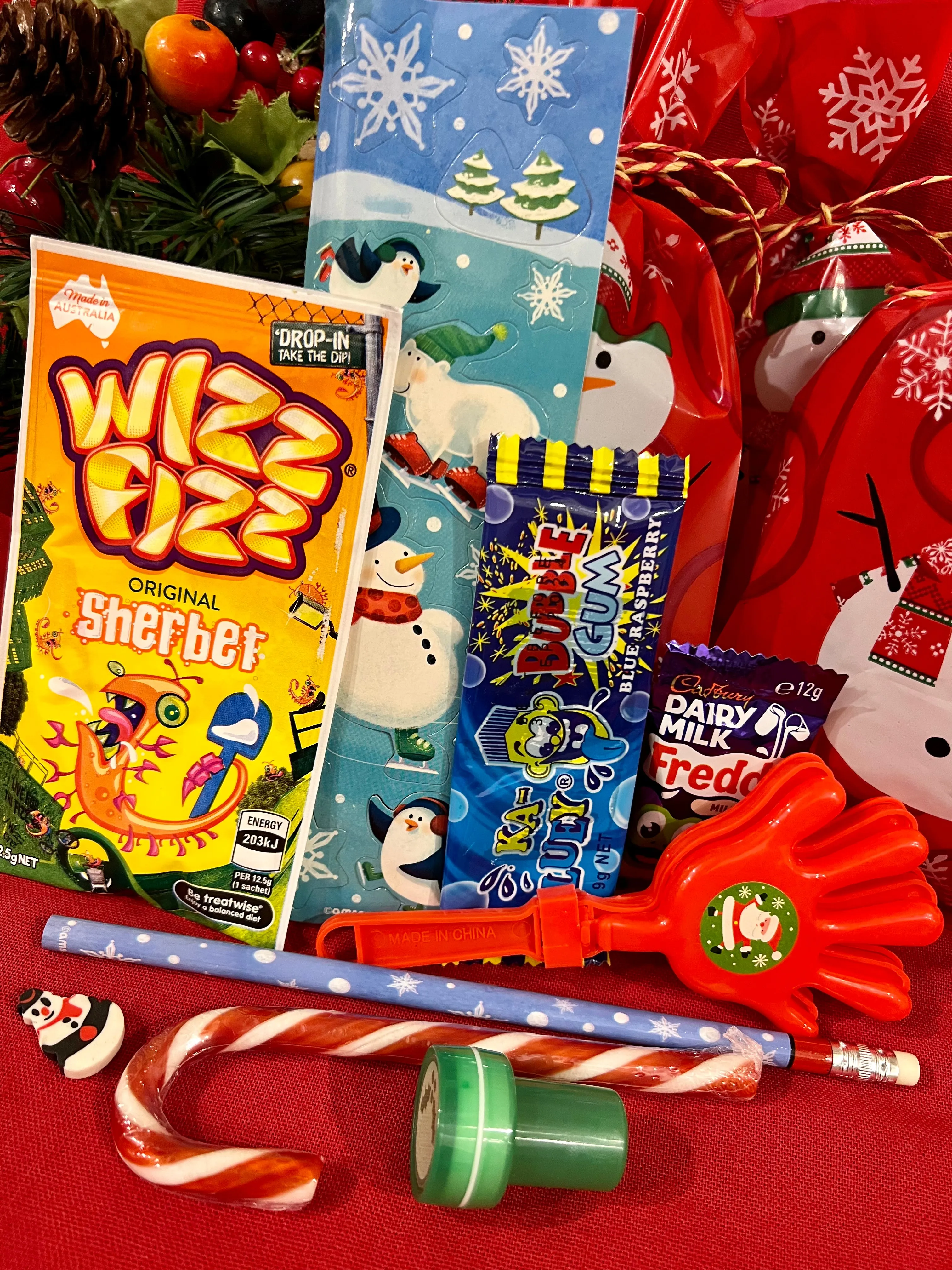 Xmas Snowman Lolly Bag