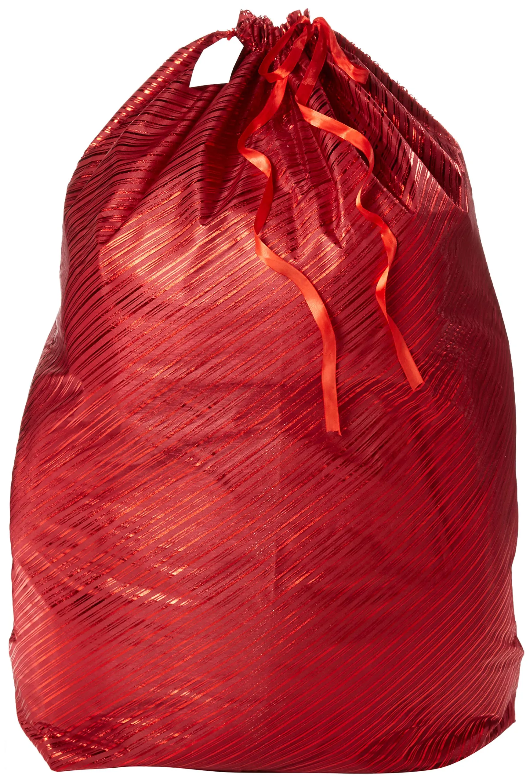 XXXL Jumbo Reusable Santa Bag or Giant Gift Bag for Oversized Presents, Festive Red 36 x 44 inches
